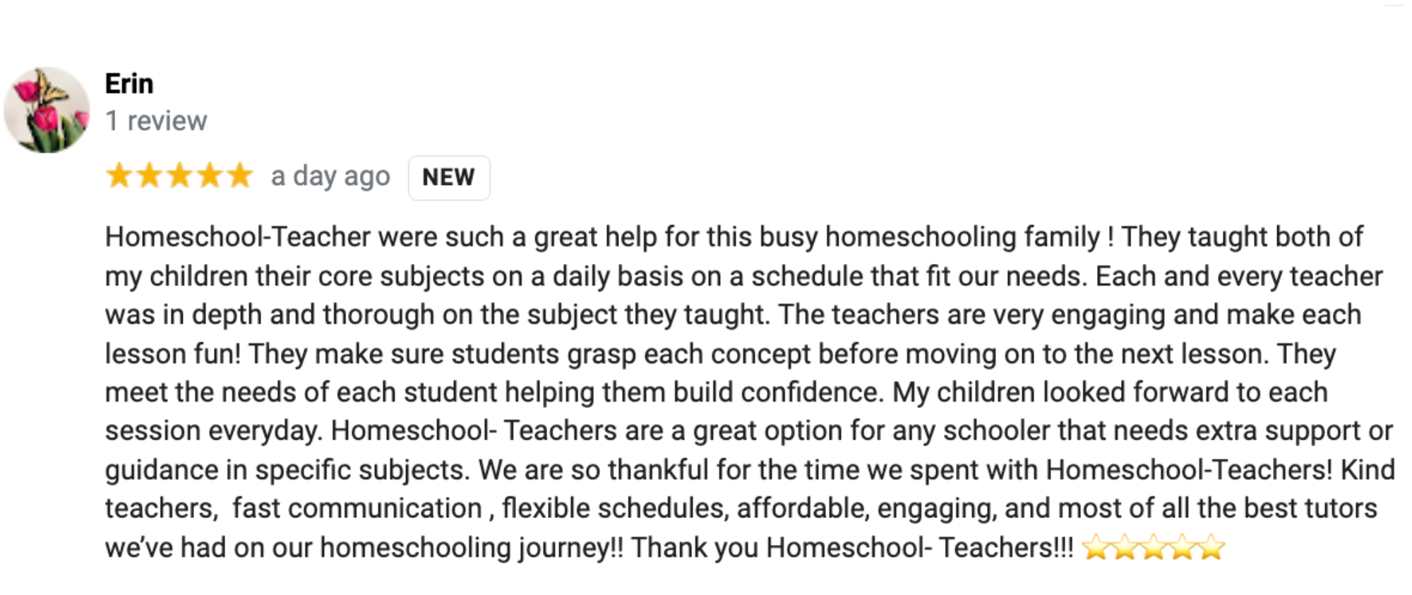 Homeschool review by Erin